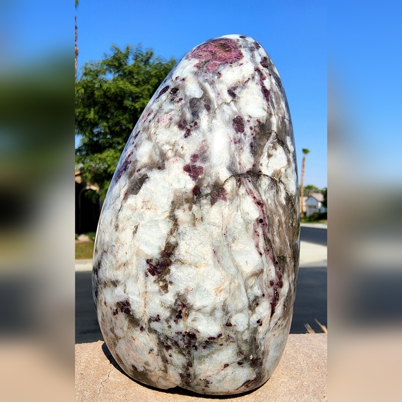 MASSIVE Rubellite (Red Tourmaline) Free-Form - Picture 15 of 15
